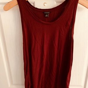 Ann Taylor Tank top- burgundy- Size M